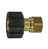 Переходник M22x1,5гайка - 3/8внут (удлиненный), 400bar, латунь